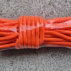 Hi-Viz Orange Polyester Paracord Style Rope
8mm Polyester High Strength Rope - not for life line.
800Kg UTS.