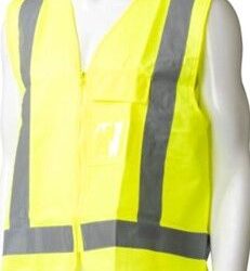 Hi Viz Yellow Safety Vest with Silver Reflective Tape TTMC-W size Small