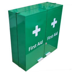 First Aid Metal Box Double Door X Large Wall Mountable Green Empty
size 53 x 53 x 20cm