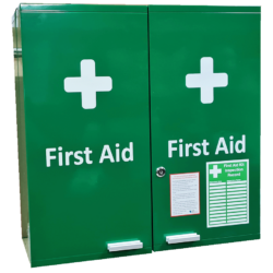 First Aid Medical Station Double Door Stocked Medical Cabinet 53x53x20cm