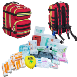 First Aid Medium Major/ Mass Incident First Responder Kit in in Basic Back Pack EB02.042