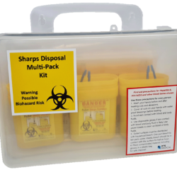 Sharps and Bio Hazard Waste Personal Containment Kit