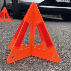 Warning Triangle Budget  Stores Flat Slots together Set Of Two