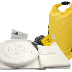 25 Litre Oil / Hydrocarbon Spill kit in Weather Resistant Dry Bag Back Pack