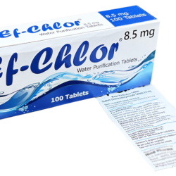 EF-Chlor 8.5 mg Water Purification Tablets - Box of 100 Each tablet can treat 1 litre of water