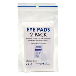 Eye Pad Oval Large 7.5cm x 5.5cm 2 Pack Sterile