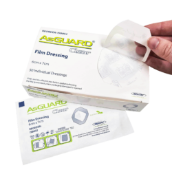 Clear Waterproof plain dressing 6x7cm single