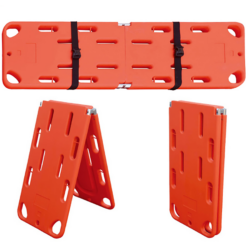 Patient Backboard SF with Straps Lightweight Durable Plastic Folds once in the middle