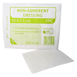 Non Adherent Dressings 10cm x 7.5cm Sterile Single
