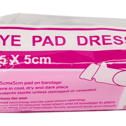Eye Wound Dressing Combo Pad And Bandage Single Sterile