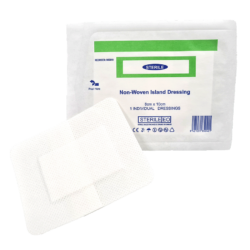 Island Dressing Adhesive Non Woven 8cm x 10cm Single Sterile