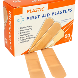 Plastic Regular Plasters Skin Colour 25mm x 76mm 50's Boxed