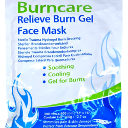 Burn Dressing Gel Soaked Dressing 30x40cm X Large With Cut Outs For Eye Nose Mouth Sterile