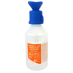 Eye & Wound Wash Saline Solution Sterile,  250 ml with Eye Wash Attachment