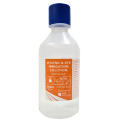 Bottle Saline 100ml with twist cap 250ml