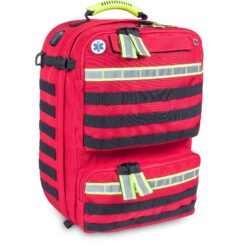 Large Paramedic Rescue Back Pack Approx. 3.20Kg 31x47x22.5cm, 32.7L Red & Hi Viz