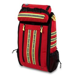 Large Basic Life Support Medical Back Pack - Quick Access Opening System Approx. 1.93Kg 31x50x12cm 18L Red & Hi Viz