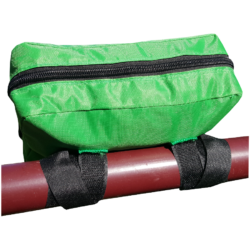 First Aid Bag Soft Pack, Green, Medium, 2 Green Fold Out Sleeves Velcro Attaching No Handles