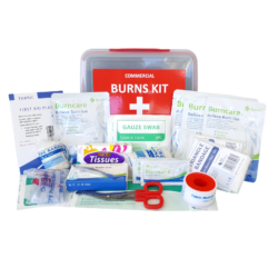 Burn Injury First Aid Kit  Medium / Commercial Lunchbox Style