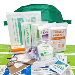 First Aid Kit Vehicle Glove Box In Semi Circle Bag
