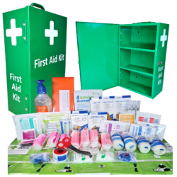 Farm Shed Maxi Comprehensive First Aid Kit Portrait Metal Cabinet
