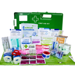 Farming First Aid Kit Medium in Green plastic Wall Mount Case