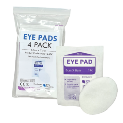 Eye Pad Oval Large 7.5cm x 5.5cm 4 Pack Sterile
