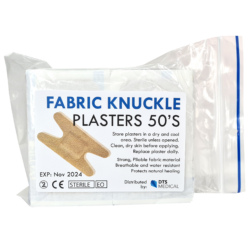 Fabric Knuckle Plasters Skin colour Packet of 50