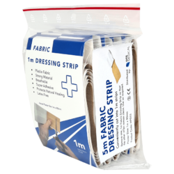 Fabric Dressing Strip plasters (8cm x 1m) x 5 in packet