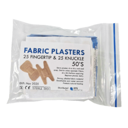 Fabric Finger Extension Plasters Skin colour Packet of 50