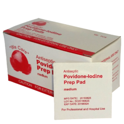 Povidone Iodine Prep Pad Wipes Single Individually Sealed