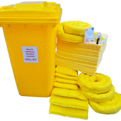 240Ltr Chemical or General Purpose Spill Kit in Bin