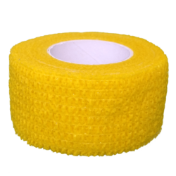 Cohesive Bandage 2.5cm Yellow