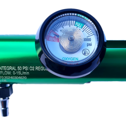 Oxygen Flow Regulator Basic 0 to 15 lpm Barb Outlet