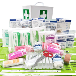 First Aid Kit Work Place 1-50 in Portrait Metal Wall mountable cabinet white
