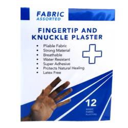 Fabric Assorted Plasters packet of 6 Knuckle / 6 Finger Tip