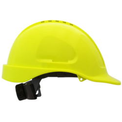 Hard Hat Fluro Yellow Rachet adjusting Vented
