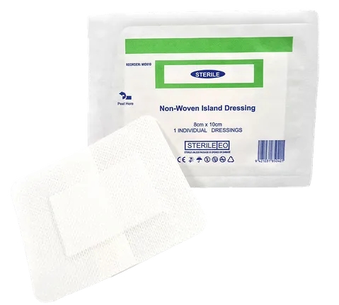 Island Dressing Plaster Adhesive First Aid Wound Dressing 8x10cm Non woven sterile Box 50