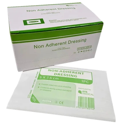 Non-Adherent Dressing 7.5cm x 5cm Box of 50